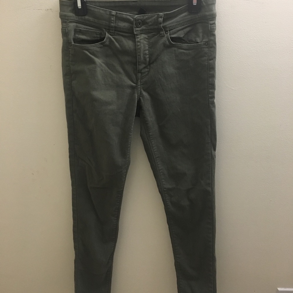 Olive green jeans